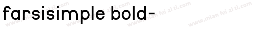 farsisimple bold字体转换